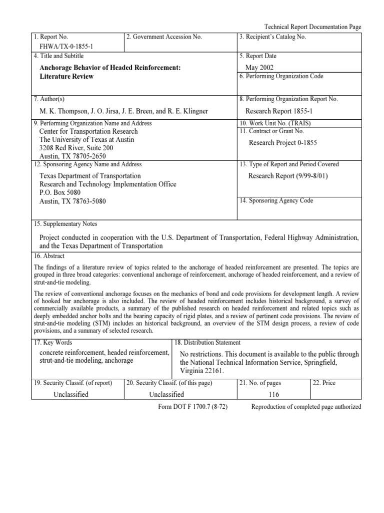 Anchorage Calculation Pdf Fracture Stress Mechanics