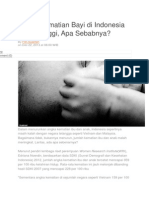 Angka Kematian Bayi Di Indonesia Masih Tinggi