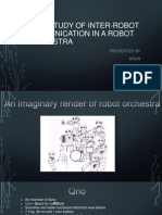 Case Study of Inter-Robot Communication in A Robot Orchestra