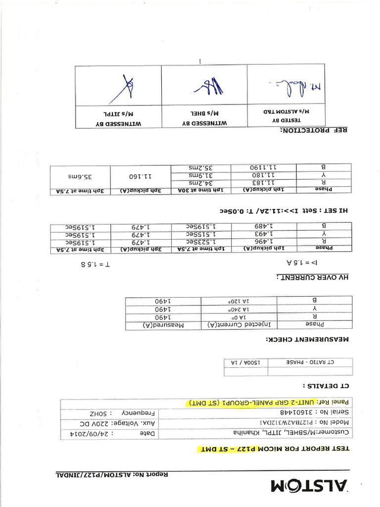 ST Relay Test Report