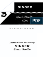 Singer Slant Needle 404 PDF
