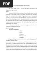 PLC Based Bottle Filling System