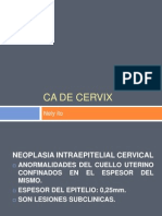 CA de Cervix