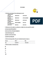 Test Paper 17 Mar 2011 (Clasa A 4-A)