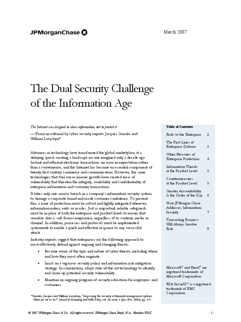 Information Security White Paper PDF Computer Security Security