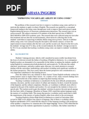 Jurnal Bahasa Inggris Semiinar Pdf Vocabulary Teachers