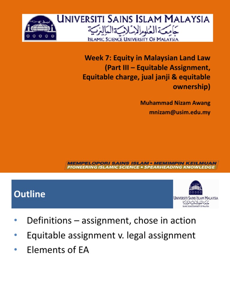 Assignment law in malaysia