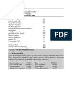 Exhibit 2 Income Statement (Figures in $ Thousands) The LM Manufacturing Company For The Year Ending December 31, 2006