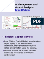Portfolio Management and Investment Analysis:: Market Efficiency