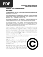 Resolucion Derecho Autor