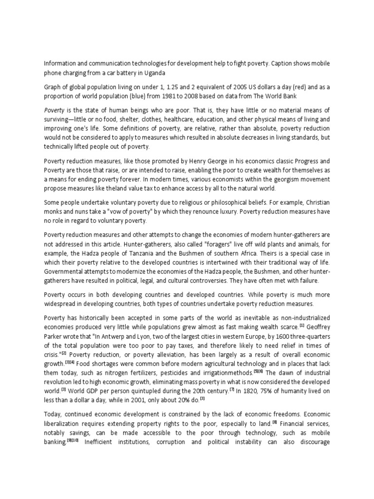 Persuasive speech on poverty picture