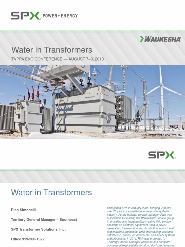 Effects of Water in Transformers | PDF | Transformer | Vacuum