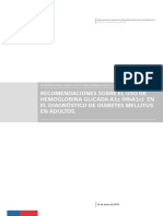 Recomendaciones Sobre El Uso de Hemoglobina Glicada A1c (Hba1c) en El Diagnóstico de Diabetes Mellitus en Adultos