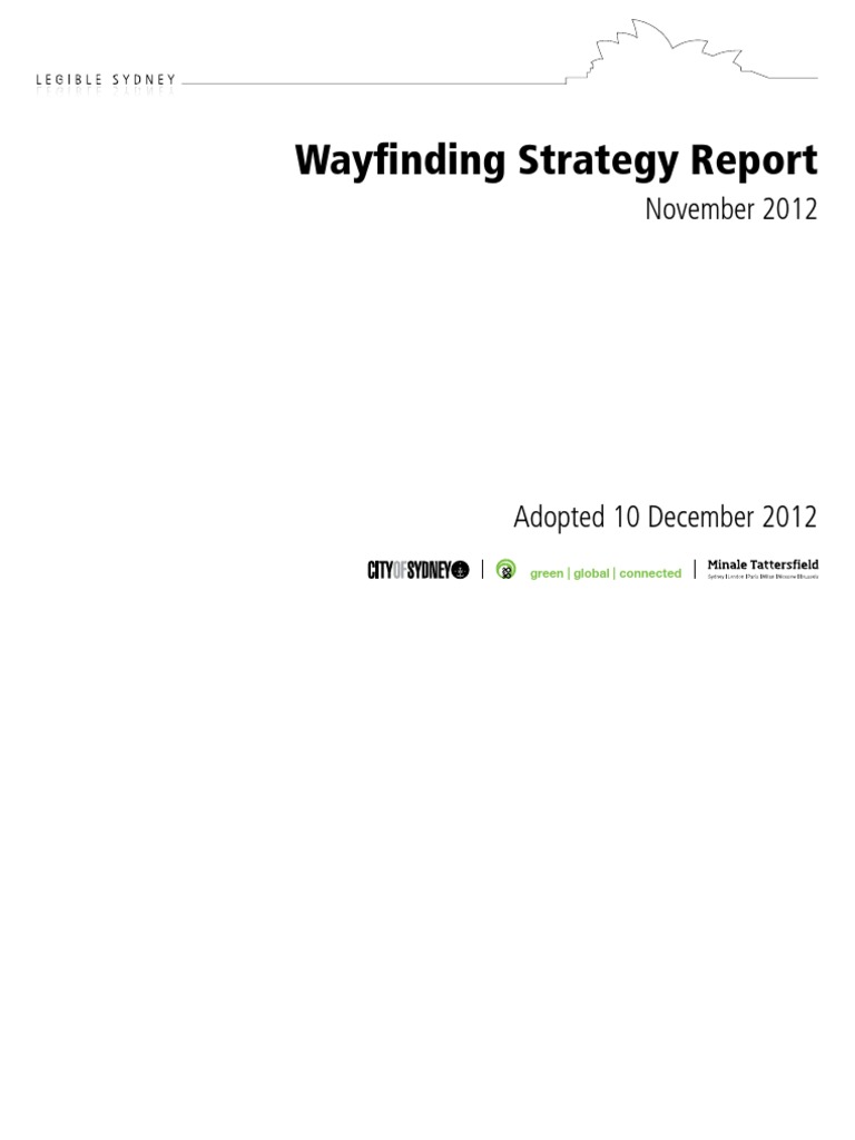 CoS Wayfinding Strategy Report | PDF | Sydney | Tourism