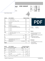 PolarHVTM HiPerFET Power MOSFET IXFB 100N50P Technical Specifications