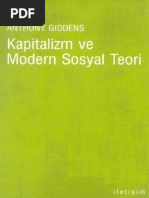 Anthony Giddens-Kapitalizm Ve Modern Sosyal Teori