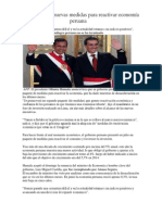 Humala Anuncia Nuevas Medidas para Reactivar Economía Peruana