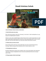 6 Kebaikan Mandi Sebelum Subuh PDF