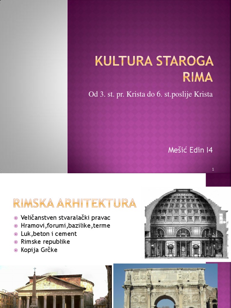 Kultura Staroga Rima | PDF