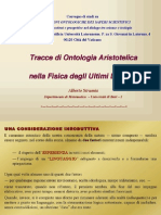 Ontologia Aristotelica nella Fisica