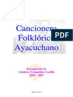 Cancionero Folklorico Ayacuchano