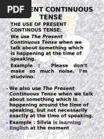 Download Present Continuous Tense for junior high school by rins_02 SN24849489 doc pdf