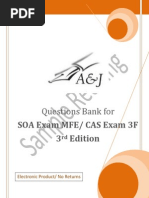 Download AJ Questions Bank for SOA Exam MFE CAS Exam 3F by anjstudymanual SN24849569 doc pdf