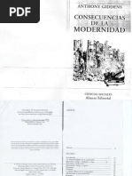 GIDDENS Consecuencias de La Modernidad