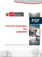 Política Nacional Del Ambiente PDF