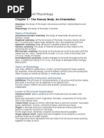 Anatomy and Physiology Notes