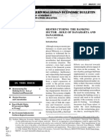 Restructuring The Banking Sector: Role of Danaharta and Danamodal