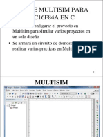 Uso de Multisim Para PIC16f84A en C