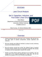 EECE263 Basic Circuit Analysis Set 4: Capacitors, Inductors, and First-Order Linear Circuits