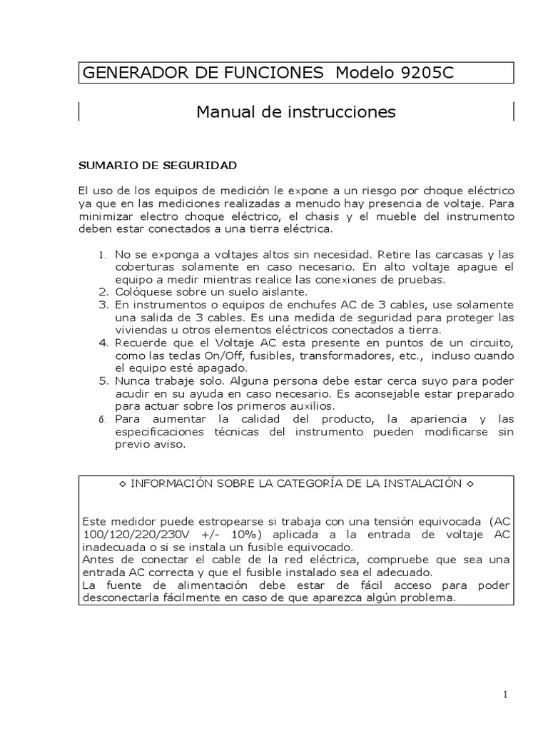9205C | PDF | Altoparlante | Impedancia eléctrica
