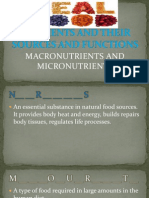 Macro - Micronutrients and Their Sources and Functions