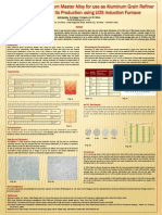 Titanium Boron Aluminum Master Alloy For Use As Aluminum Grain Refiner and Process For Its Production Using UDS Induction Furnace