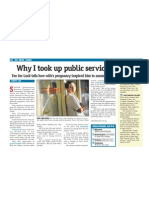 Why I Took Up Public Service, 09 Jul 2009, My Paper