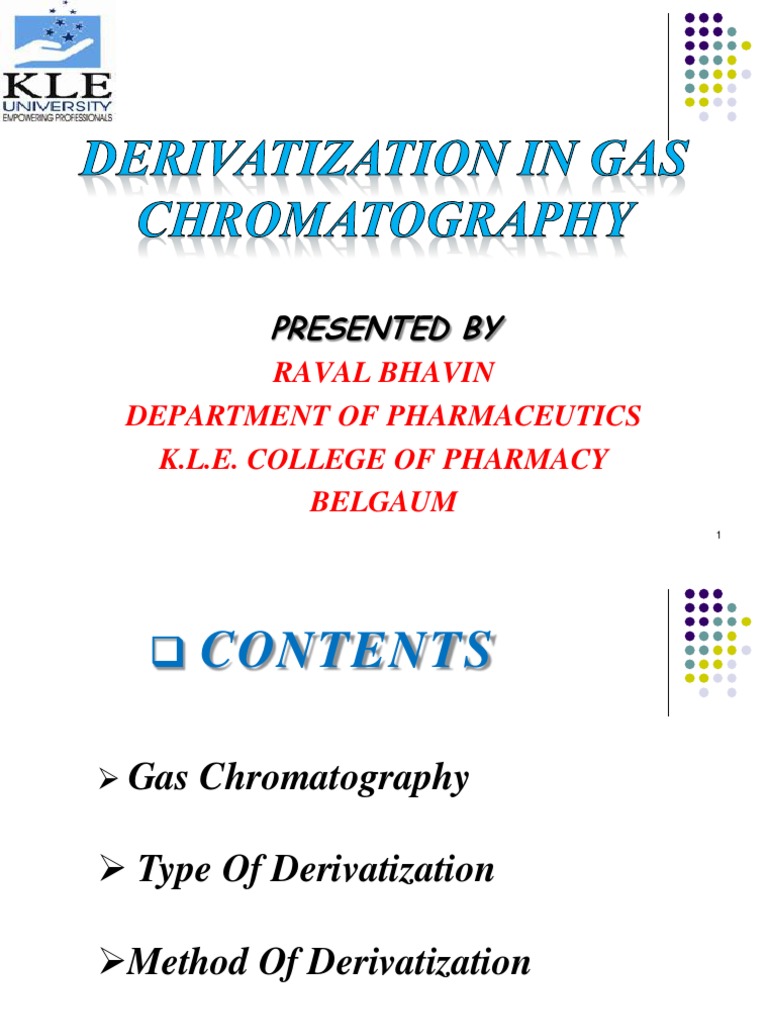 Derivatization Techniques in Gas Chromatography | PDF | Gas ...