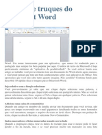 Dicas e Truques Do Microsoft Word