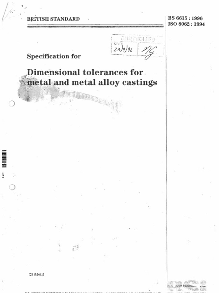 BS 6615 (Iso 8062) | PDF
