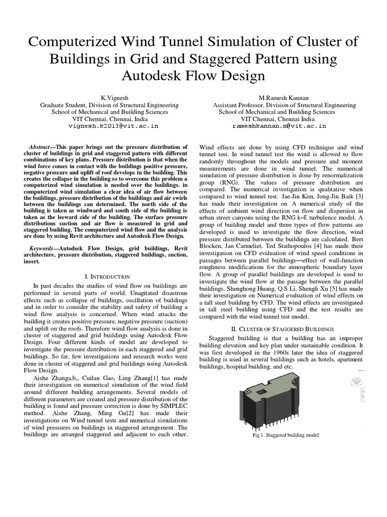 Computerized Wind Tunnel Simulation of Cluster of Buildings in Grid and ...