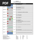 2013-2014 Instructional Calendar Final With Furlough Days - Final