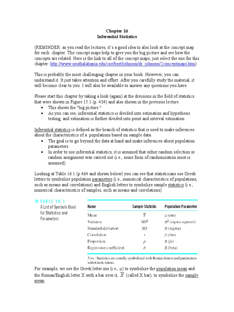 Understanding Inferential Statistics | PDF | Career & Growth | Teaching ...