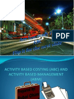 Activity Based Costing (ABC) .