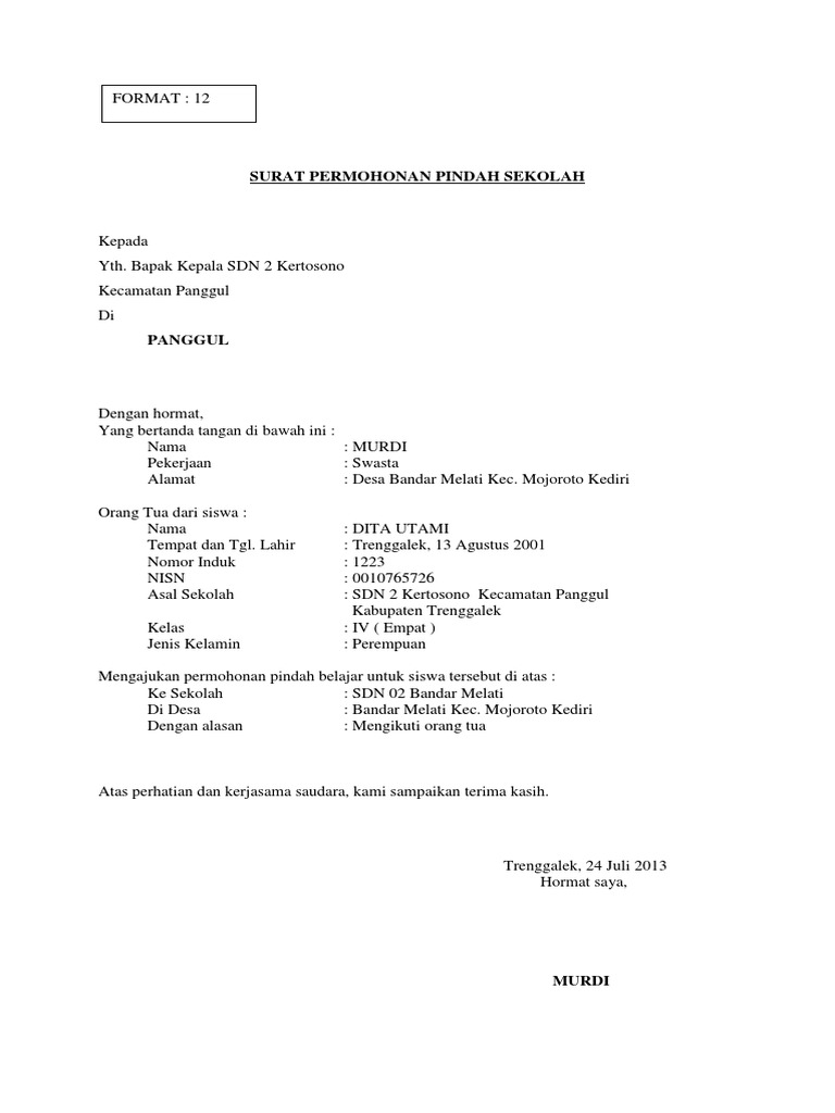 Surat Permohonan Pengajuan Rekomendas1 Dah Sekolah