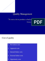 Quality Management: It Costs A Lot To Produce A Bad Product