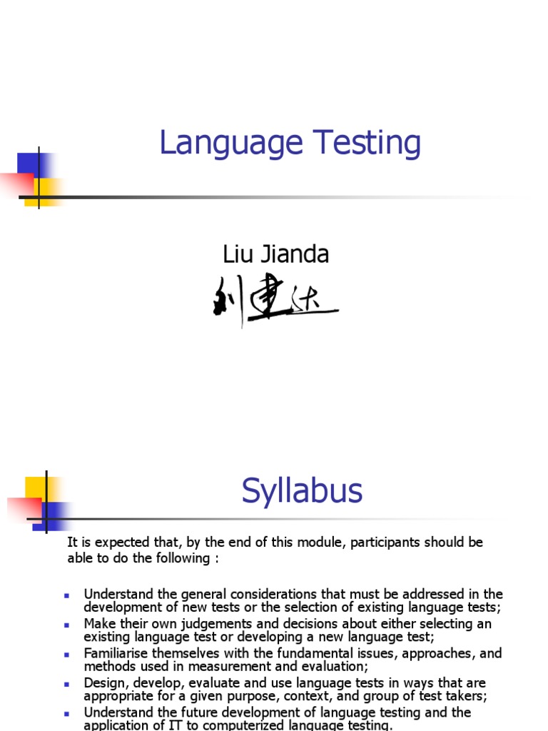 Language Testing PPT Factor Analysis Educational Assessment