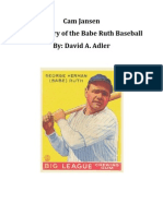 Cam Jansen The Mystery of The Babe Ruth Baseball By: David A. Adler