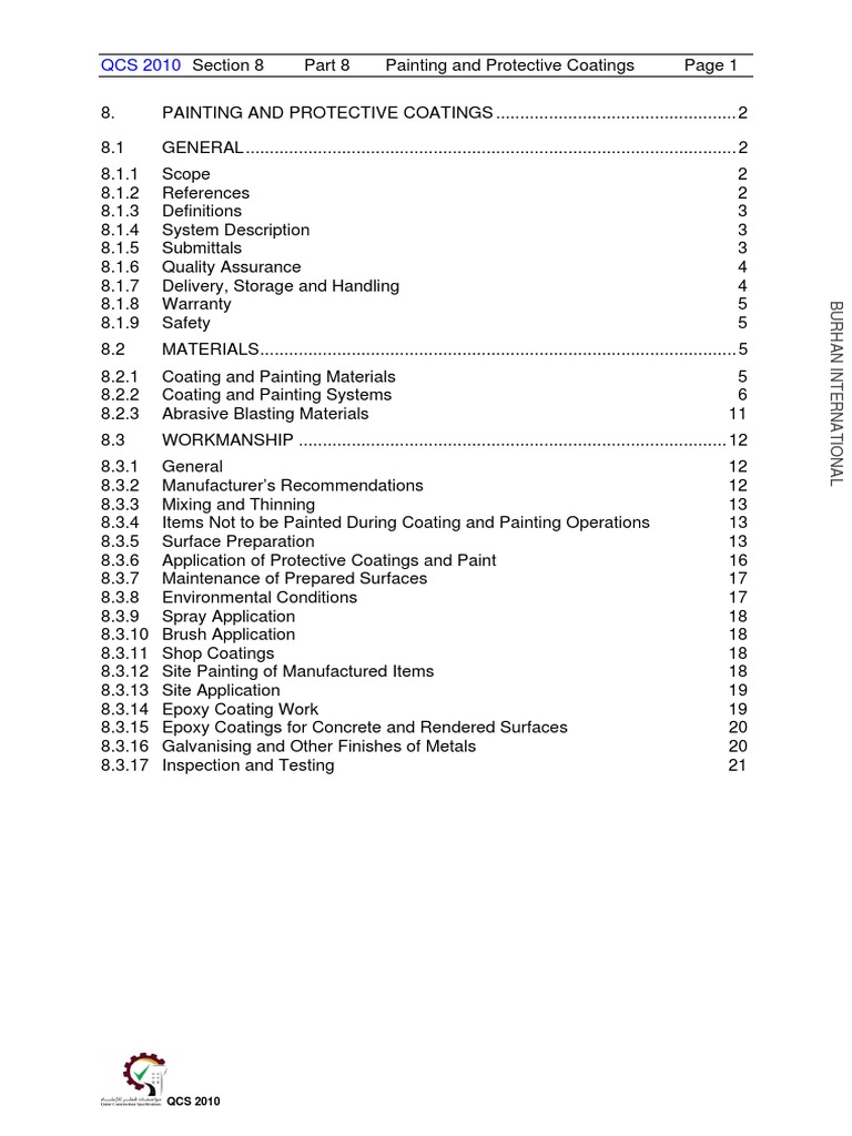 Painting and Coating Standards Guide | PDF | Home & Garden | Technology ...