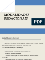 Modalidades Redacionais